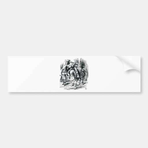 Alice & the White Knight Bumper Stickers