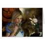 Alice & The White Rabbit Greeting Cards