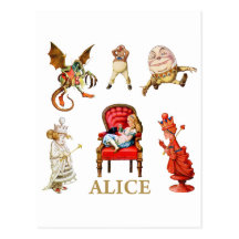 Alice Through The Looking Glass Post Card