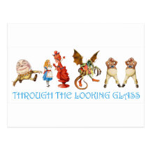 ALICE THROUGH THE LOOKING GLASS POST CARDS