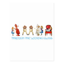 ALICE THROUGH THE LOOKING GLASS POSTCARDS