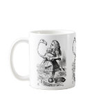 Alice trying to play croquet with a flamingo coffee mugs