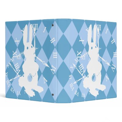 Alice White Rabbit Late Binder by opheliasart