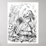 Alice with Cards Posters