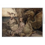 Alice with the Gryphon and the Mock Turtle Greeting Card