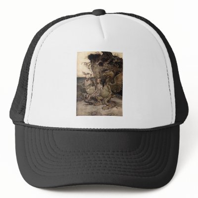 Alice with the Gryphon and the Mock Turtle Mesh Hat by allaboutalice