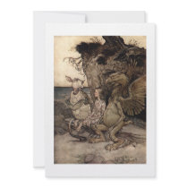 Alice with the Gryphon and the Mock Turtle Custom Invites