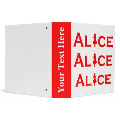 Alice Word Play in Red Binders by APlaceForAlice