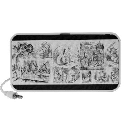 Alice's Adventures in Wonderland Portable Speakers by JKcoder