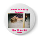 Alice's Birthday Palooza, May 25-May 30 2007 buttons