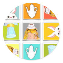 Alice's Block Tea Party Sticker