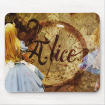 Alice's Time Clock mousepads by GoldenAurora85 Alice's Time Clock mousepads