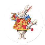 ALICE'S  WHITE RABBIT STICKER