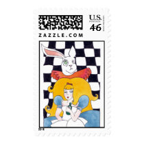 ALICIA AND THE WHITE RABBIT POSTAGE