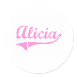 Alicia Classic Style Name Stickers