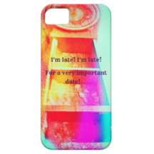 Alicia en el caso de Iphone del reloj del país de  iPhone 5 Case-Mate Cárcasas