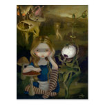 "Alicia en postal de un paisaje de Bosch"