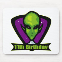 Alien 11th Birthday Gifts mousepads