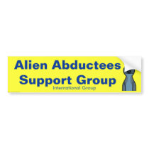 Alien Abductees Support Group - Customized bumper stickers