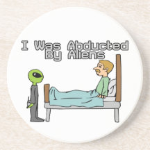 Alien Abduction Beverage Coasters