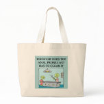alien abduction joke canvas bag