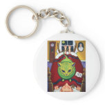 Alien Abduction - or Cat Owner? Keychain