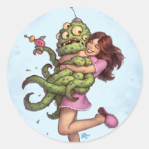 Alien Abduction Sticker