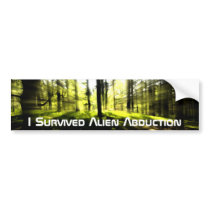Alien Abduction Survivor Bumper Sticker