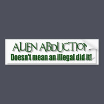 Alien Abductions bumper stickers