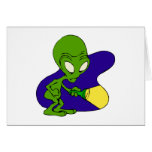 Alien Afraid of the Dark Card