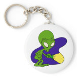 Alien Afraid of the Dark Key Chain