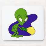 Alien Afraid of the Dark Mousepad