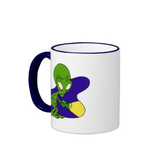 Alien Afraid of the Dark Coffee Mugs