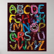 Alien Alphabet Posters