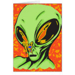 Alien and Butterfly Card