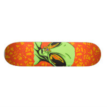 Alien and Butterfly Skateboard