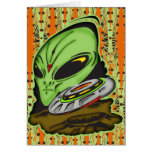 Alien and Flying Saucer UFO Greeting Cards