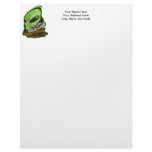 Alien and Flying Saucer UFO Letterhead Template
