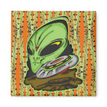 Alien and Flying Saucer UFO Refrigerator Magnets