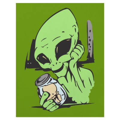 Alien and Human Baby Specimen Custom Flyer by sagart1952