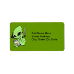 Alien and Human Baby Specimen Custom Address Label