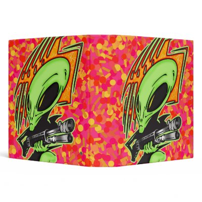 Alien And Laser Gun Binder by sagart1952