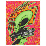 Alien And Laser Gun Flyer Design