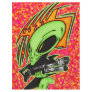 Alien And Laser Gun Flyer Design