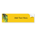 Alien and the Moon Bumper Stickers