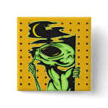Alien and the Moon Button