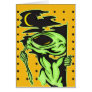 Alien and the Moon Greeting Cards