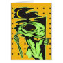 Alien and the Moon Greeting Card