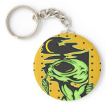 Alien and the Moon Keychain