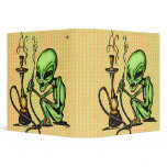 Alien and Water Pipe 3 Ring Binder